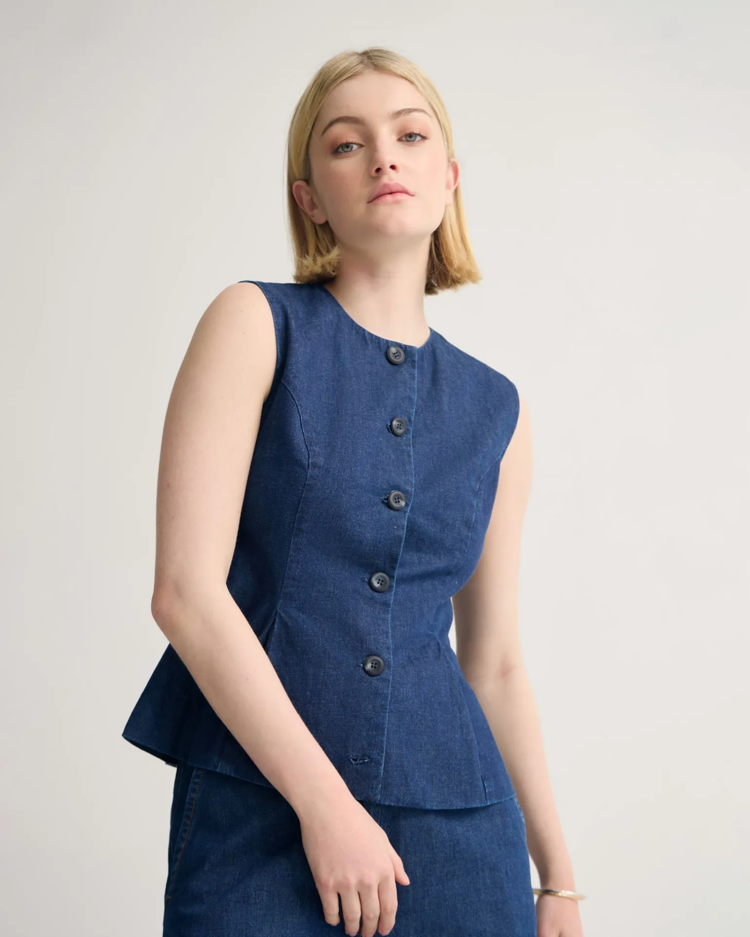 Katie Denim Waistcoat