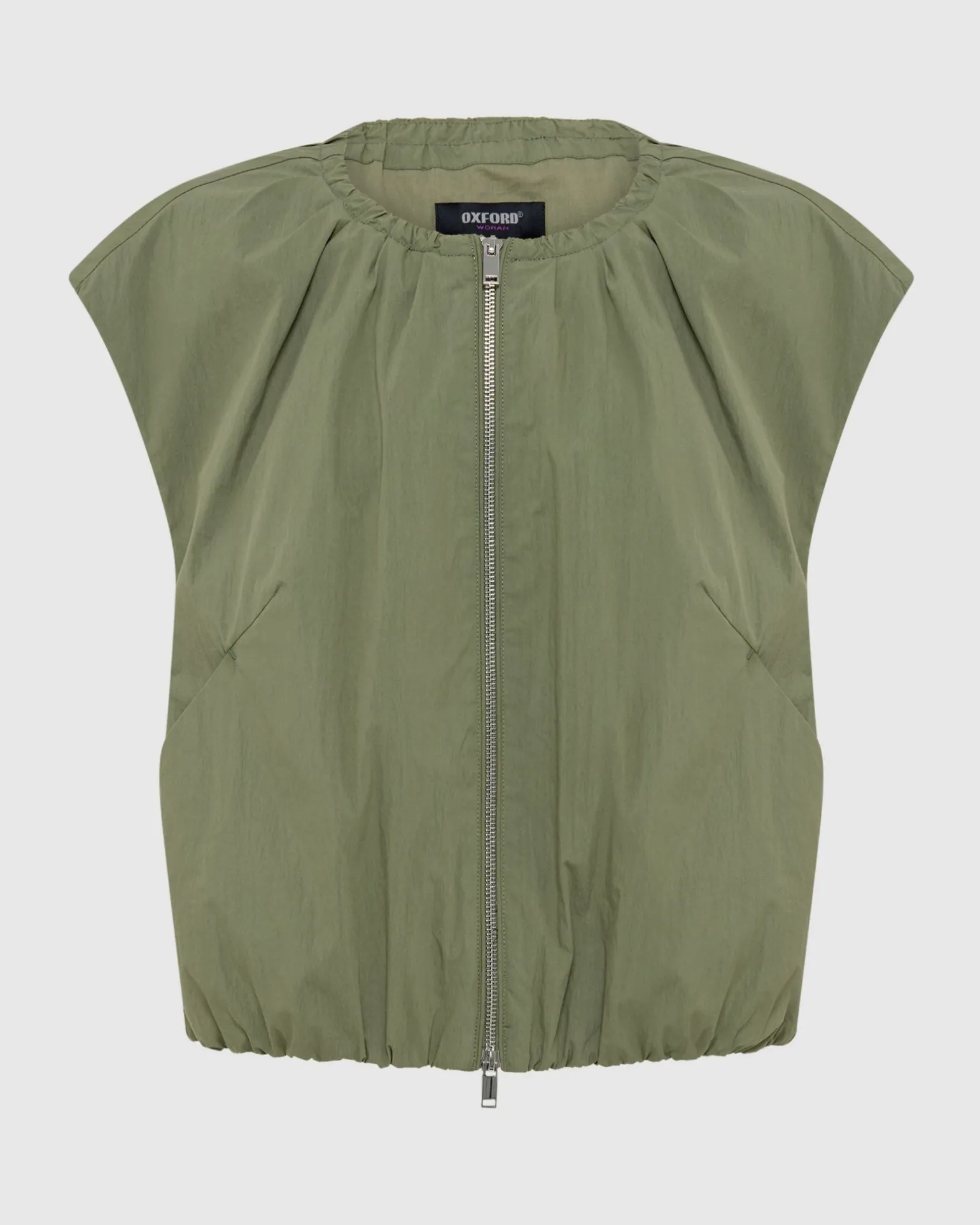 Katie Sleevless Bomber Jacket