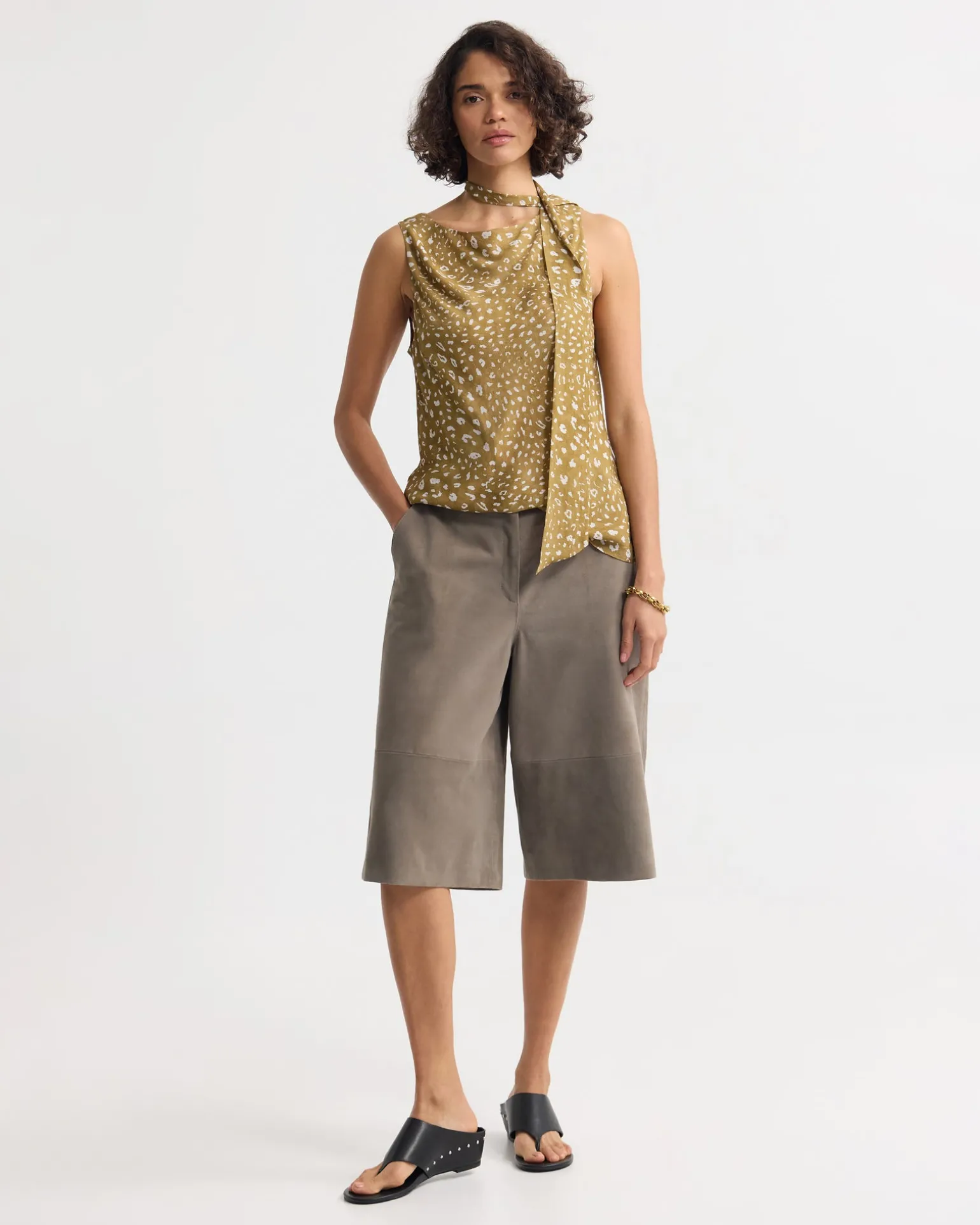 Katrine Bambi Print Scarf Top