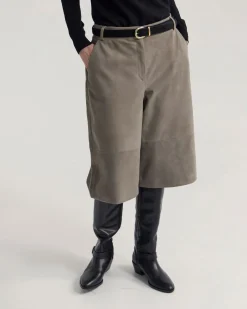 Kiera Suede Bermuda Shorts
