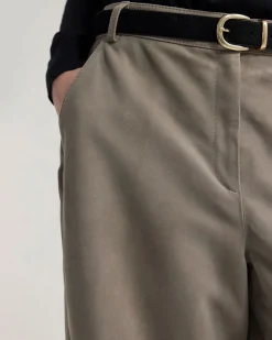 Kiera Suede Bermuda Shorts