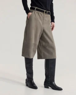 Kiera Suede Bermuda Shorts
