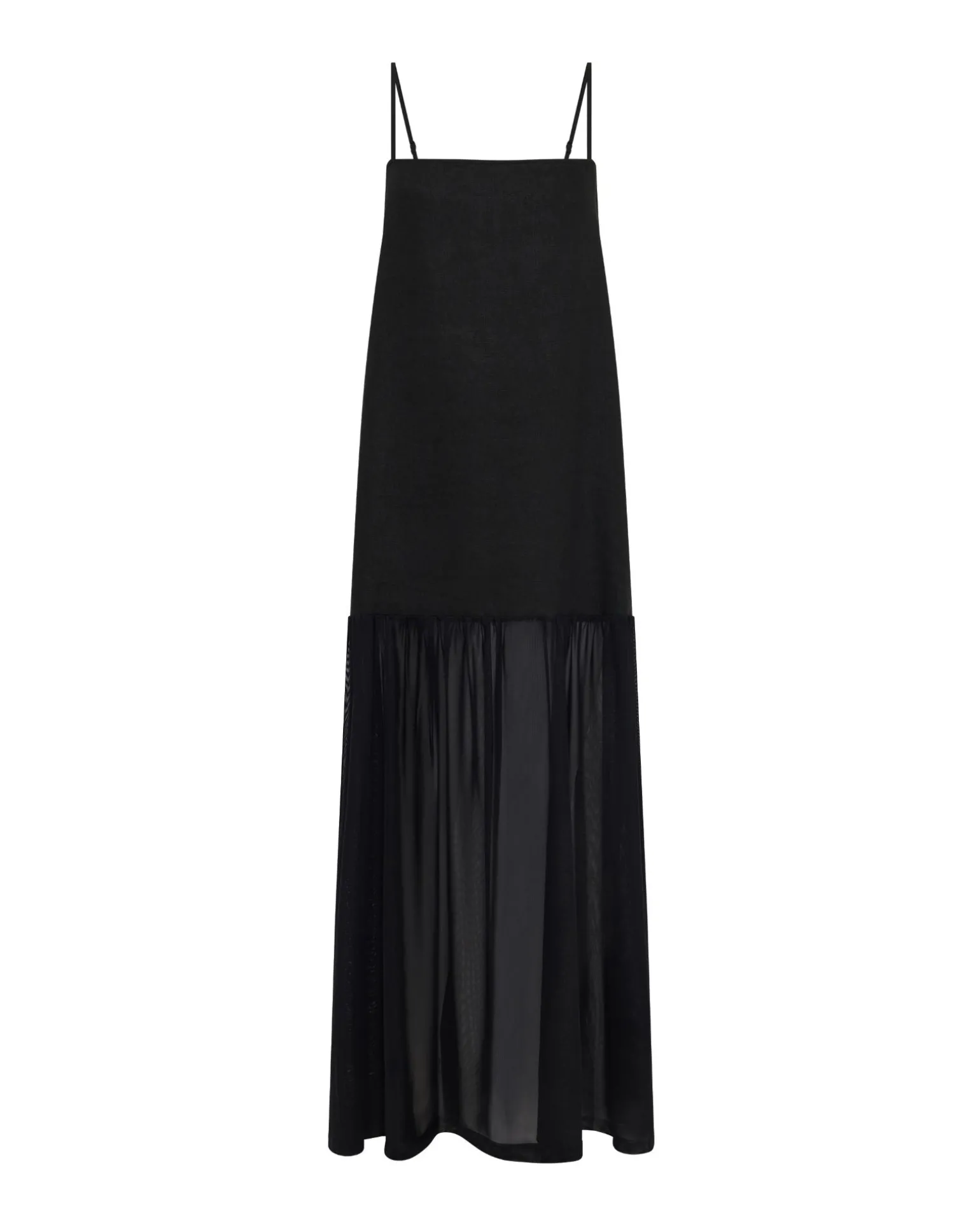 Kristel Linen And Mesh Dress