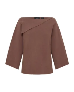 Laura Knitted Folded Collar Top