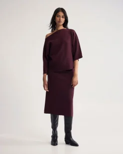 Laura Knitted Folded Collar Top