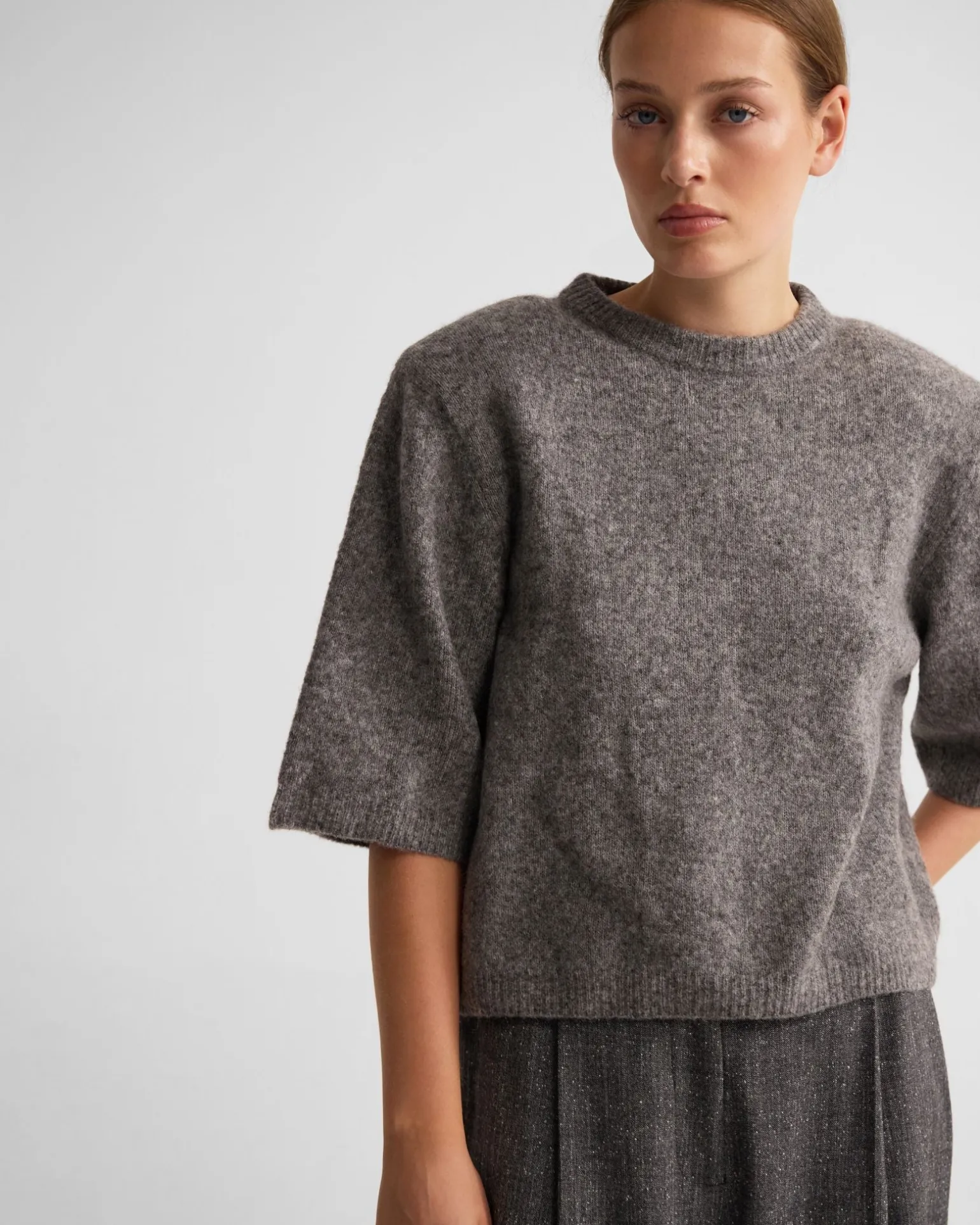 Leeta Wool Knitted T Shirt