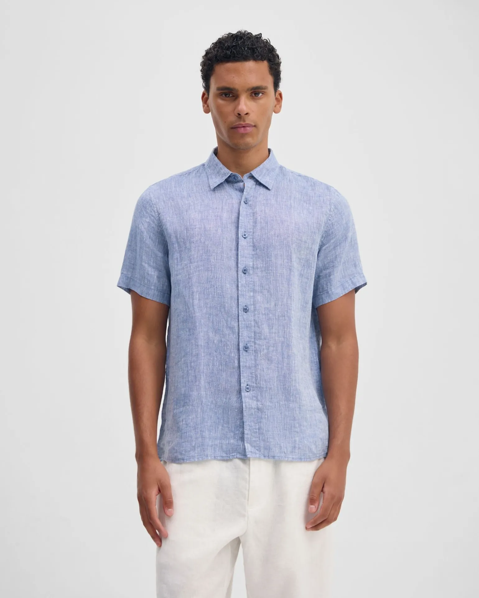 Leyton French Linen Short Sleeve Shirt