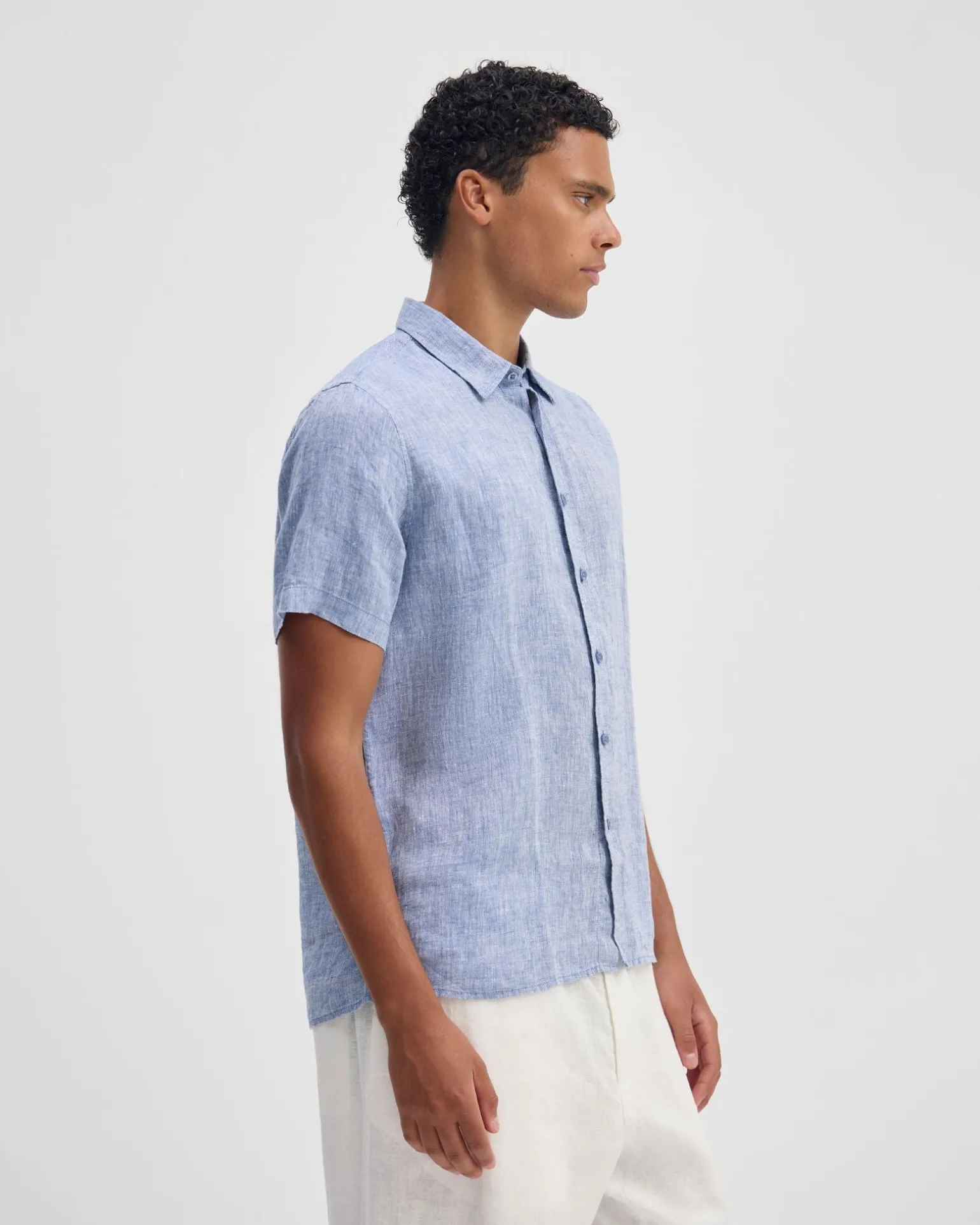 Leyton French Linen Short Sleeve Shirt