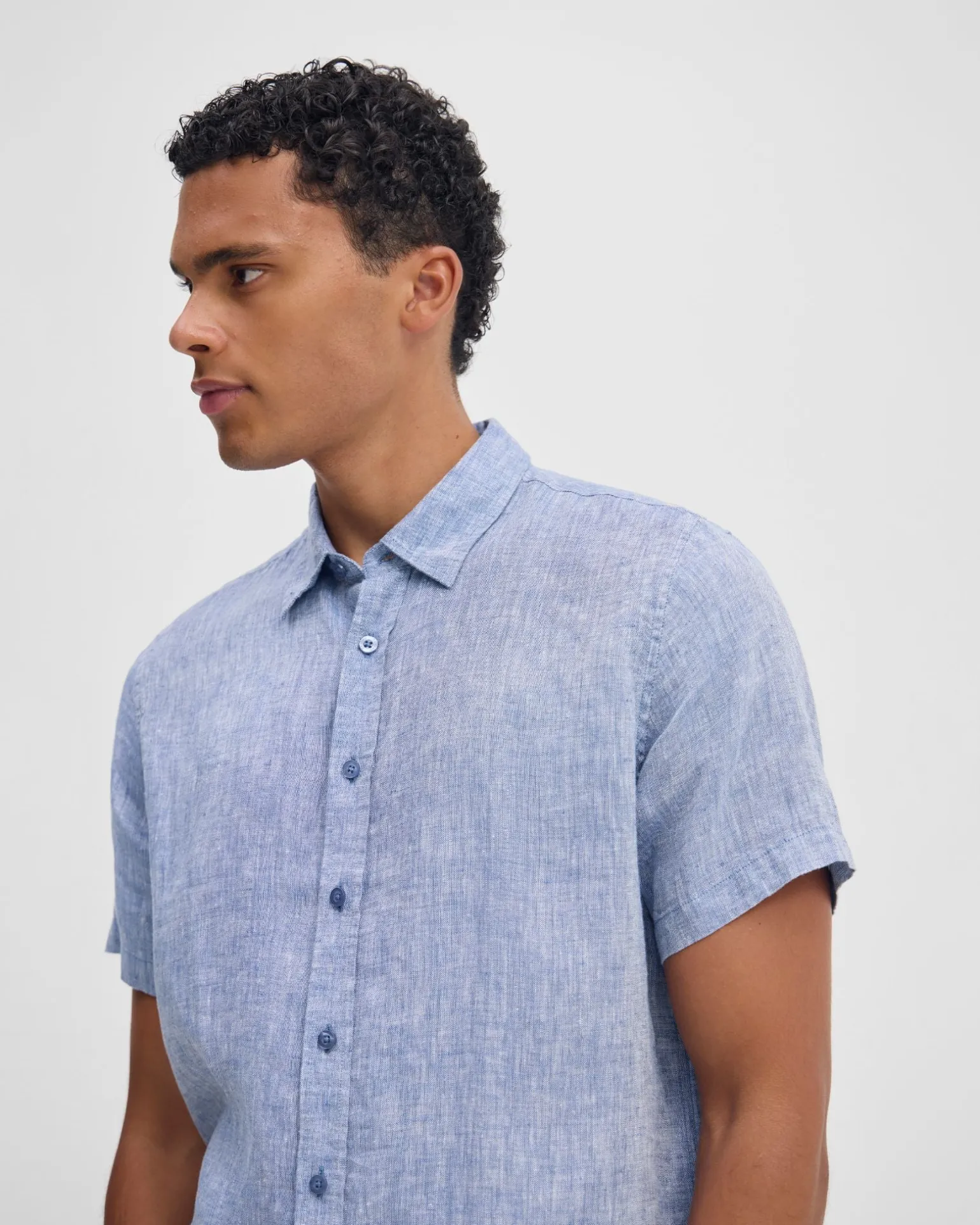 Leyton French Linen Short Sleeve Shirt
