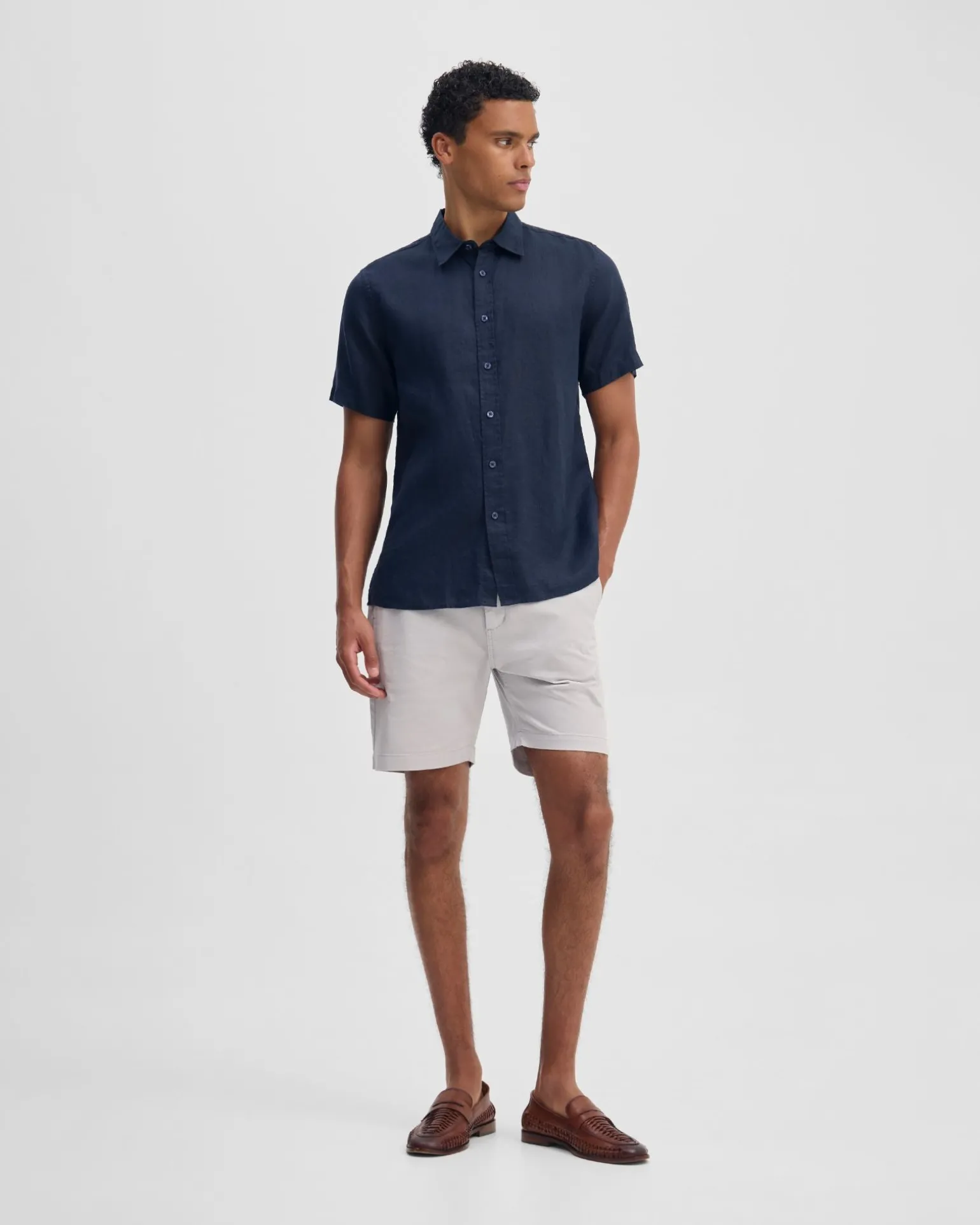 Leyton French Linen Short Sleeve Shirt