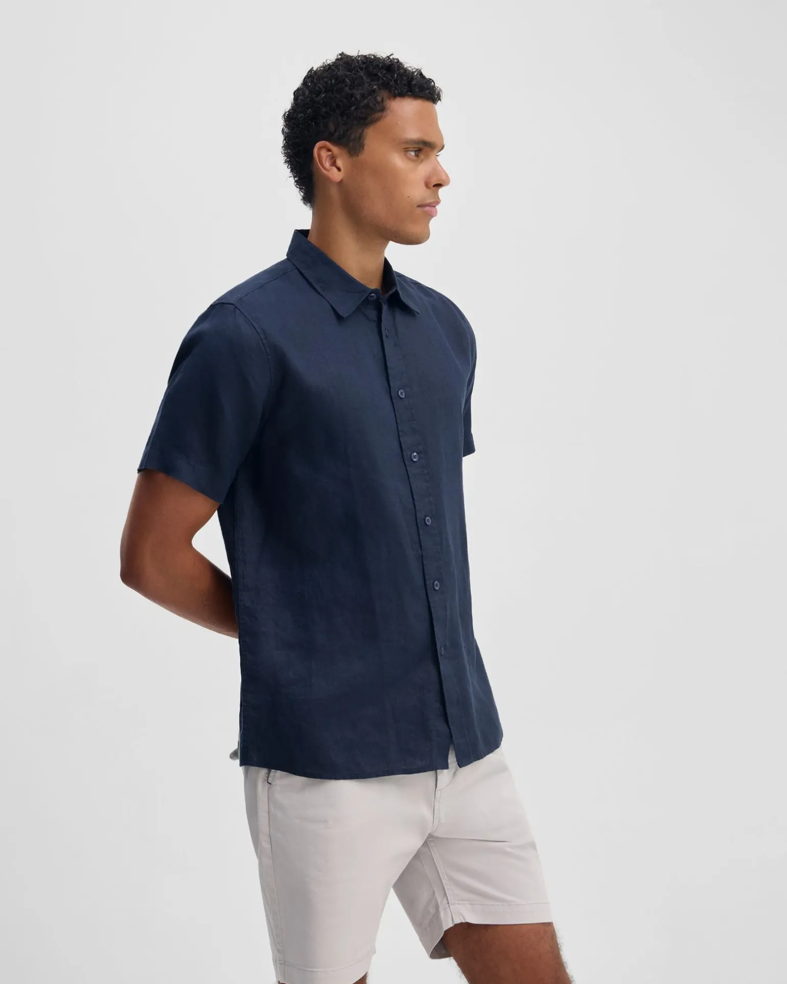 Leyton French Linen Short Sleeve Shirt