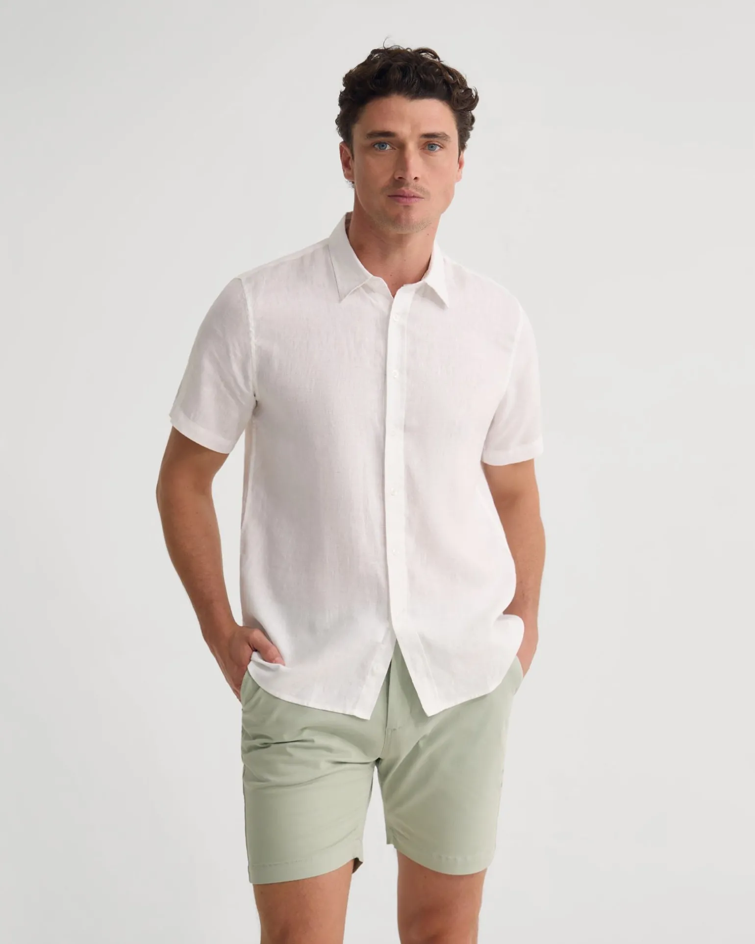 Leyton French Linen Short Sleeve Shirt
