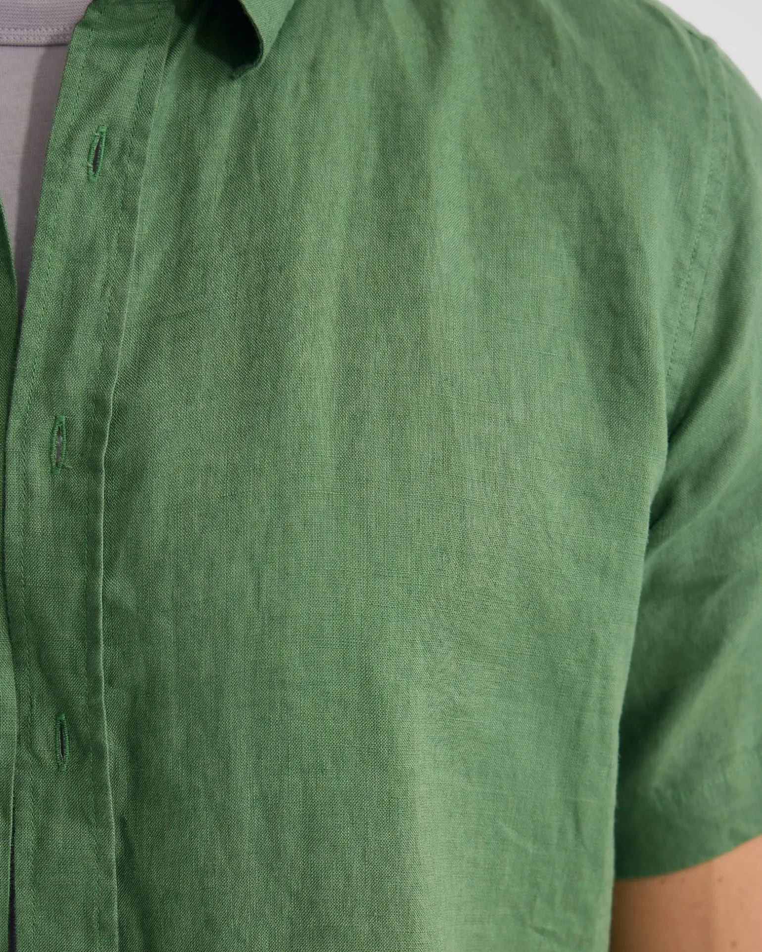 Leyton French Linen Short Sleeve Shirt