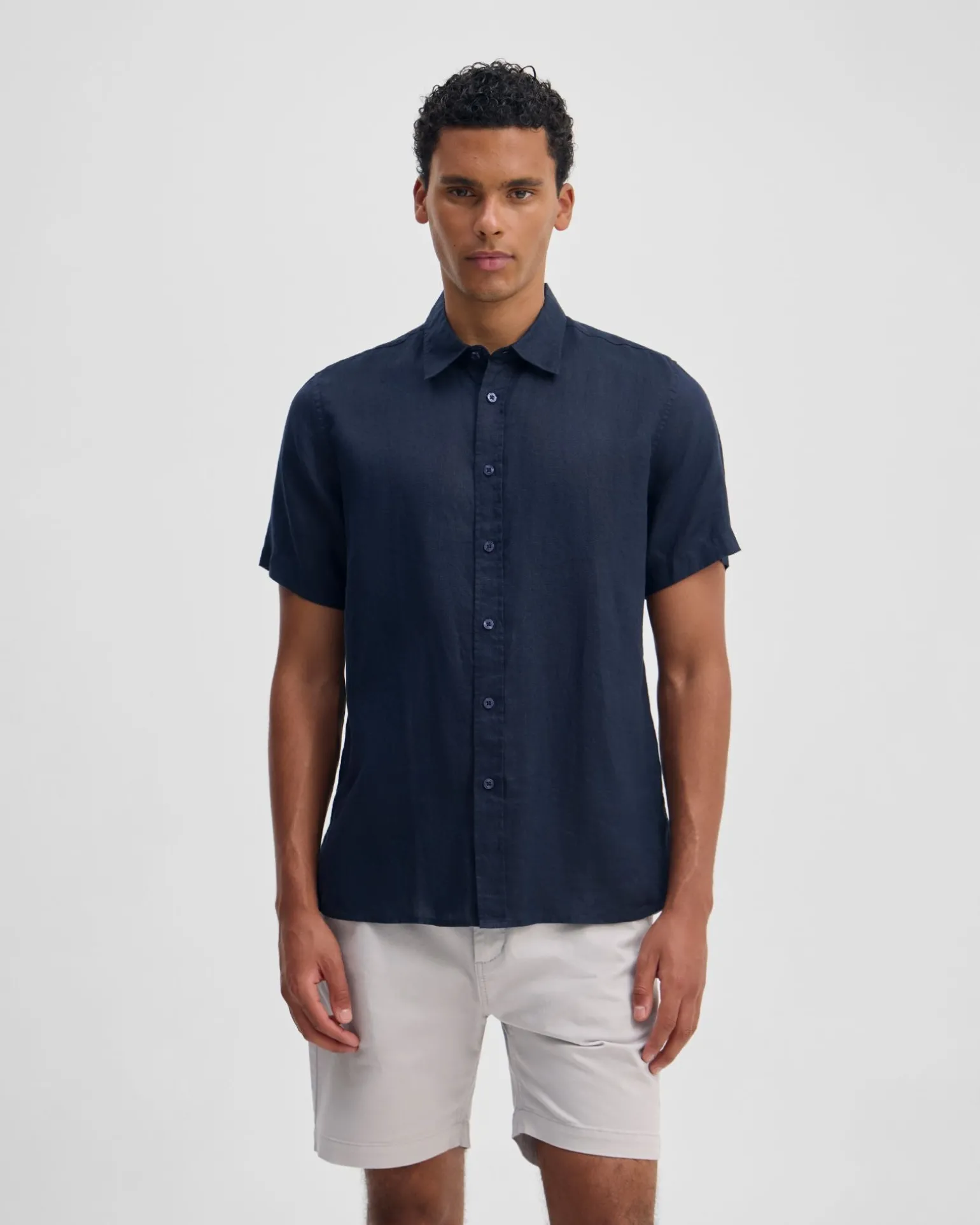 Leyton French Linen Short Sleeve Shirt