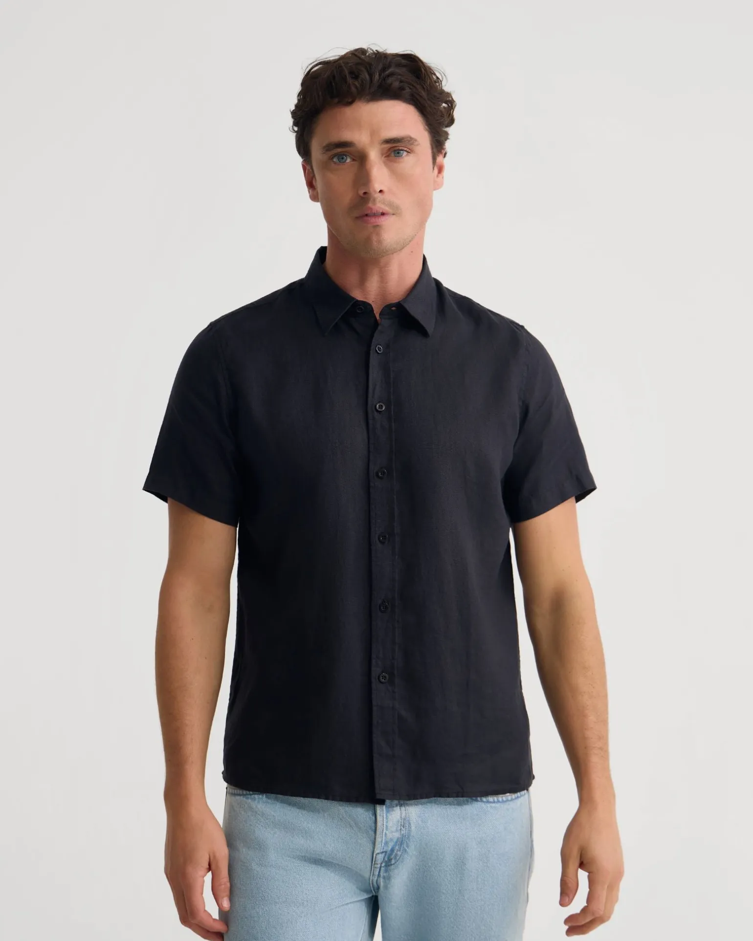 Leyton French Linen Short Sleeve Shirt