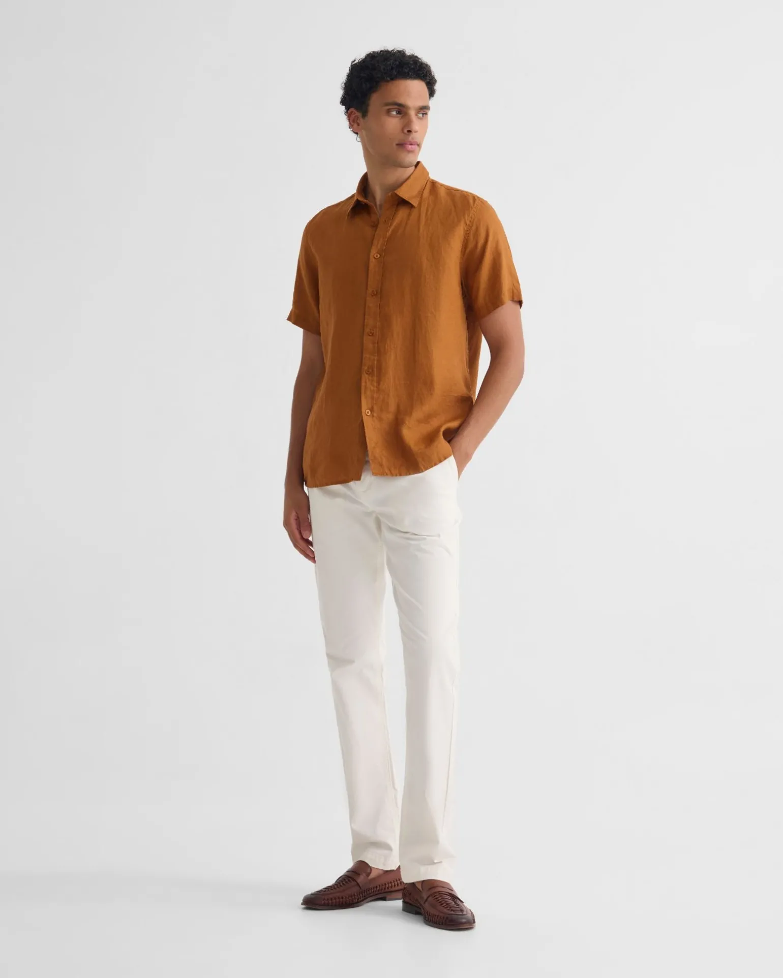 Leyton French Linen Short Sleeve Shirt