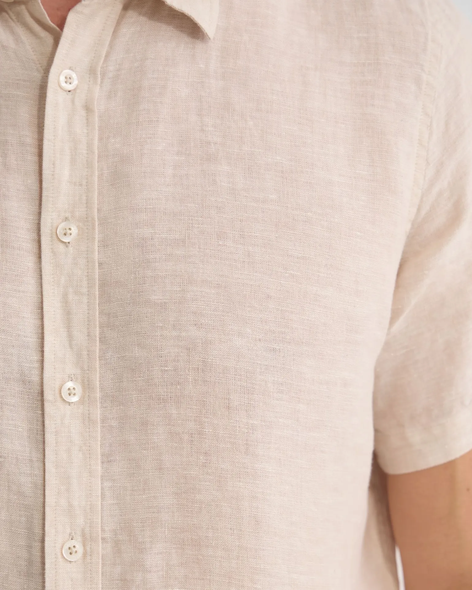 Leyton French Linen Short Sleeve Shirt