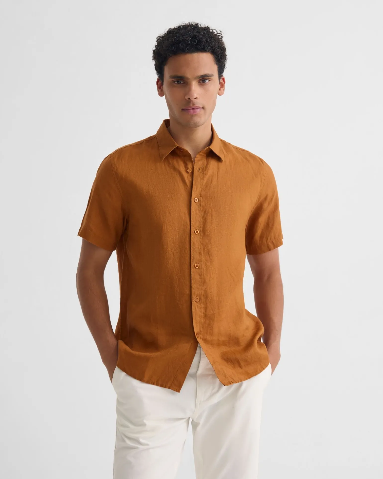 Leyton French Linen Short Sleeve Shirt