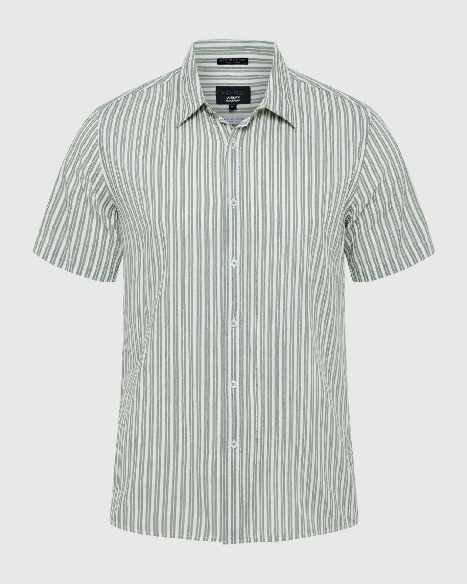Leyton Short Sleeve Stripe Linen Shirt