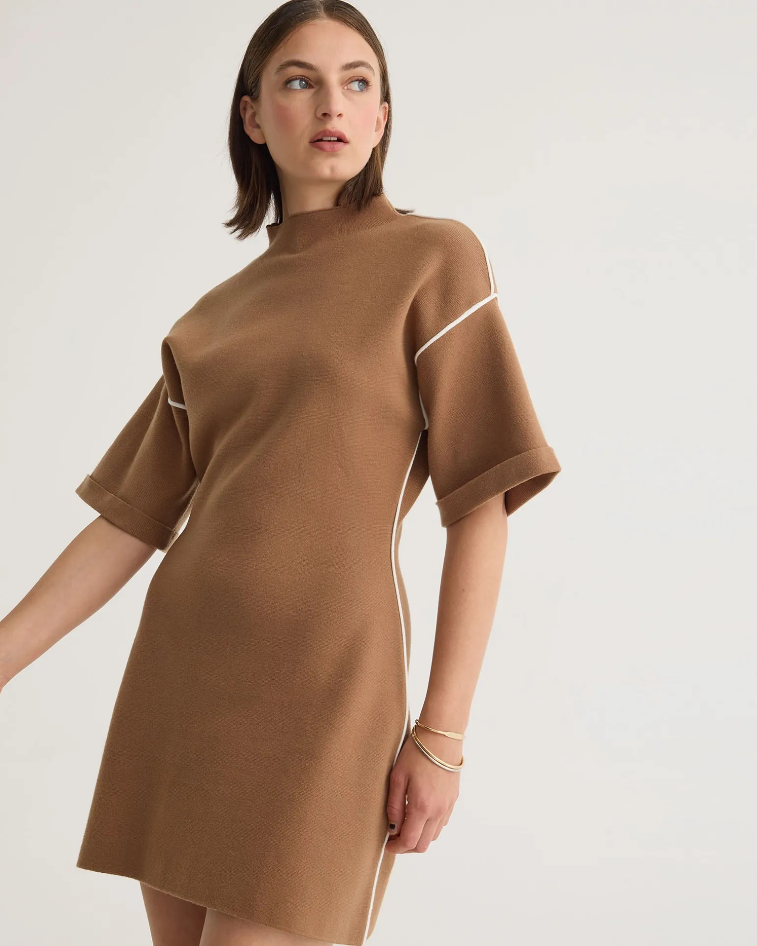 Lisa Knitted Contrast Trim Dress