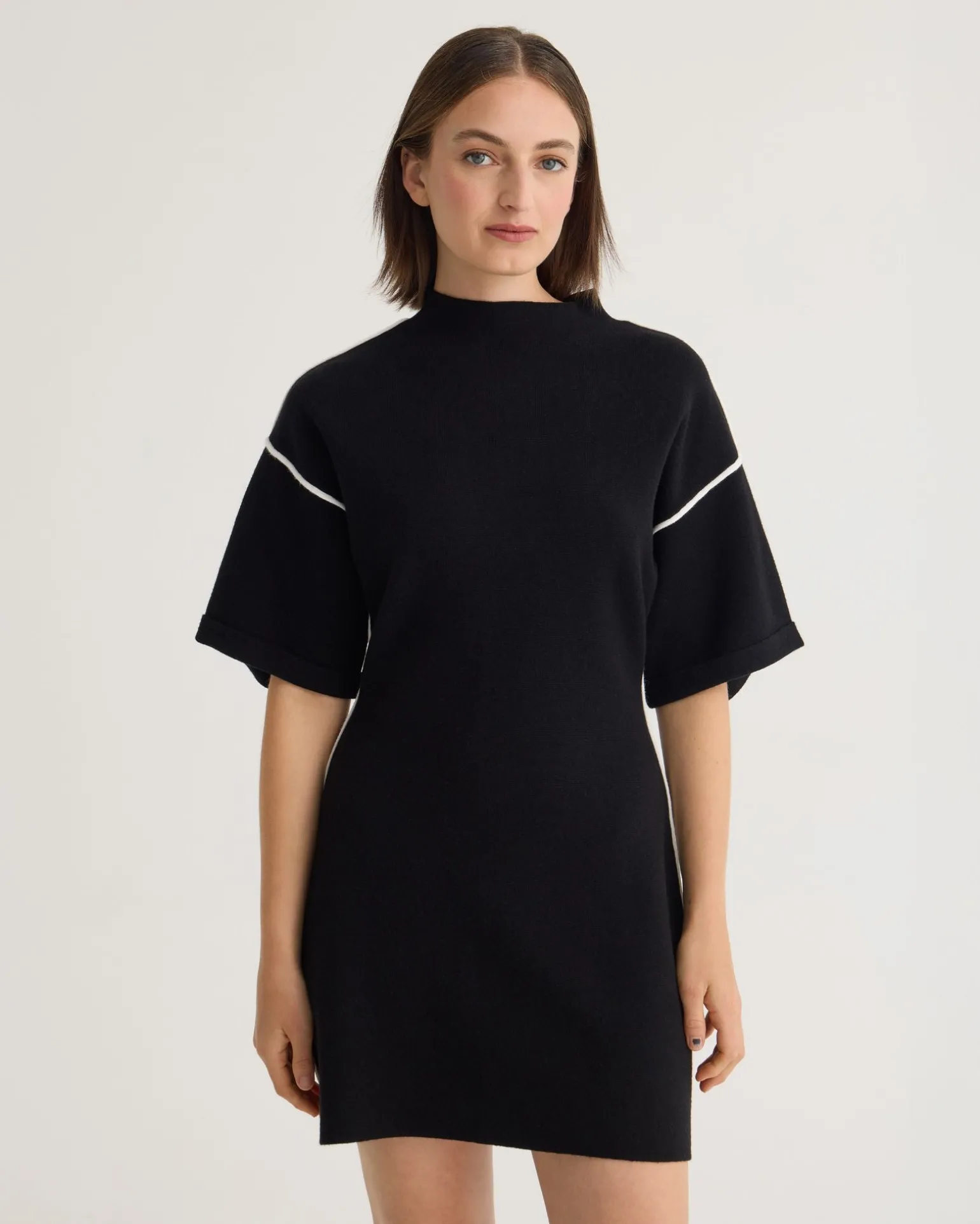 Lisa Knitted Contrast Trim Dress