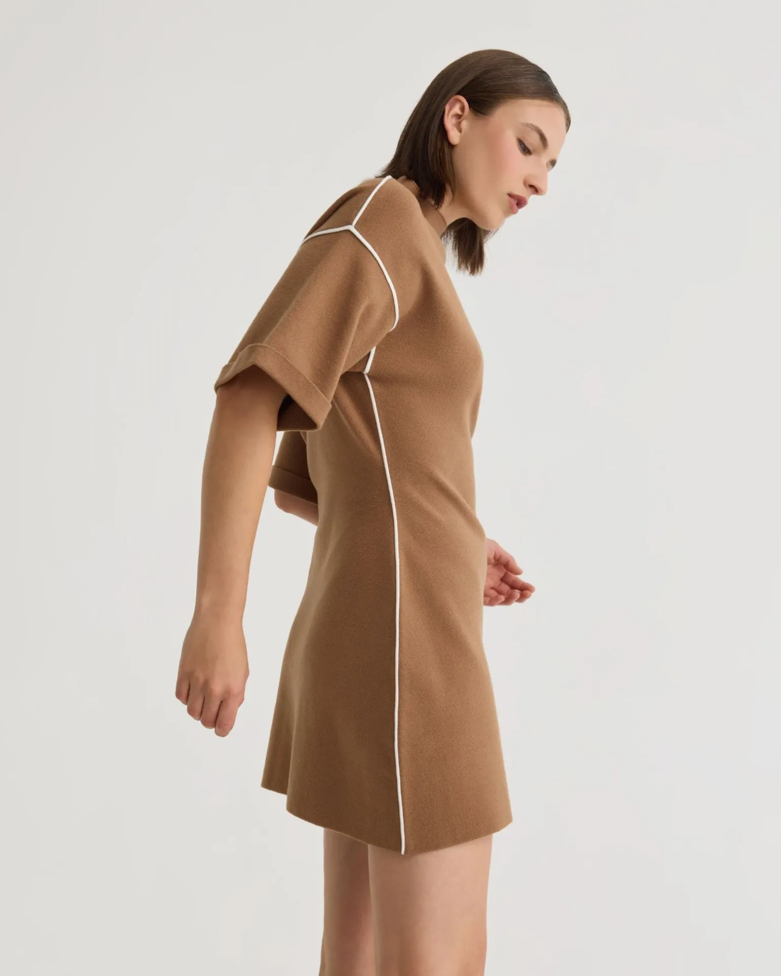 Lisa Knitted Contrast Trim Dress