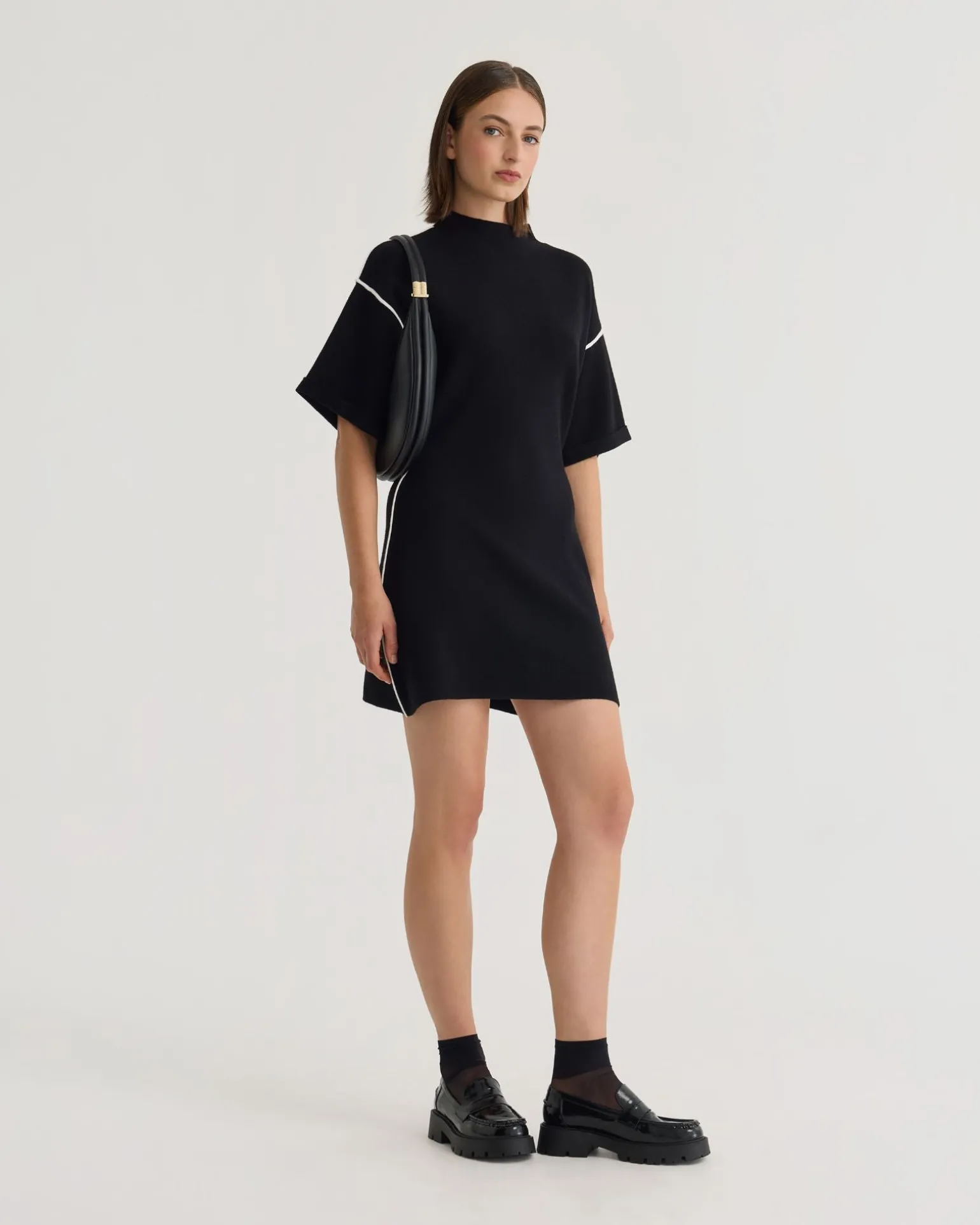 Lisa Knitted Contrast Trim Dress