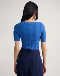 Lucy Rib V-Neck Knit