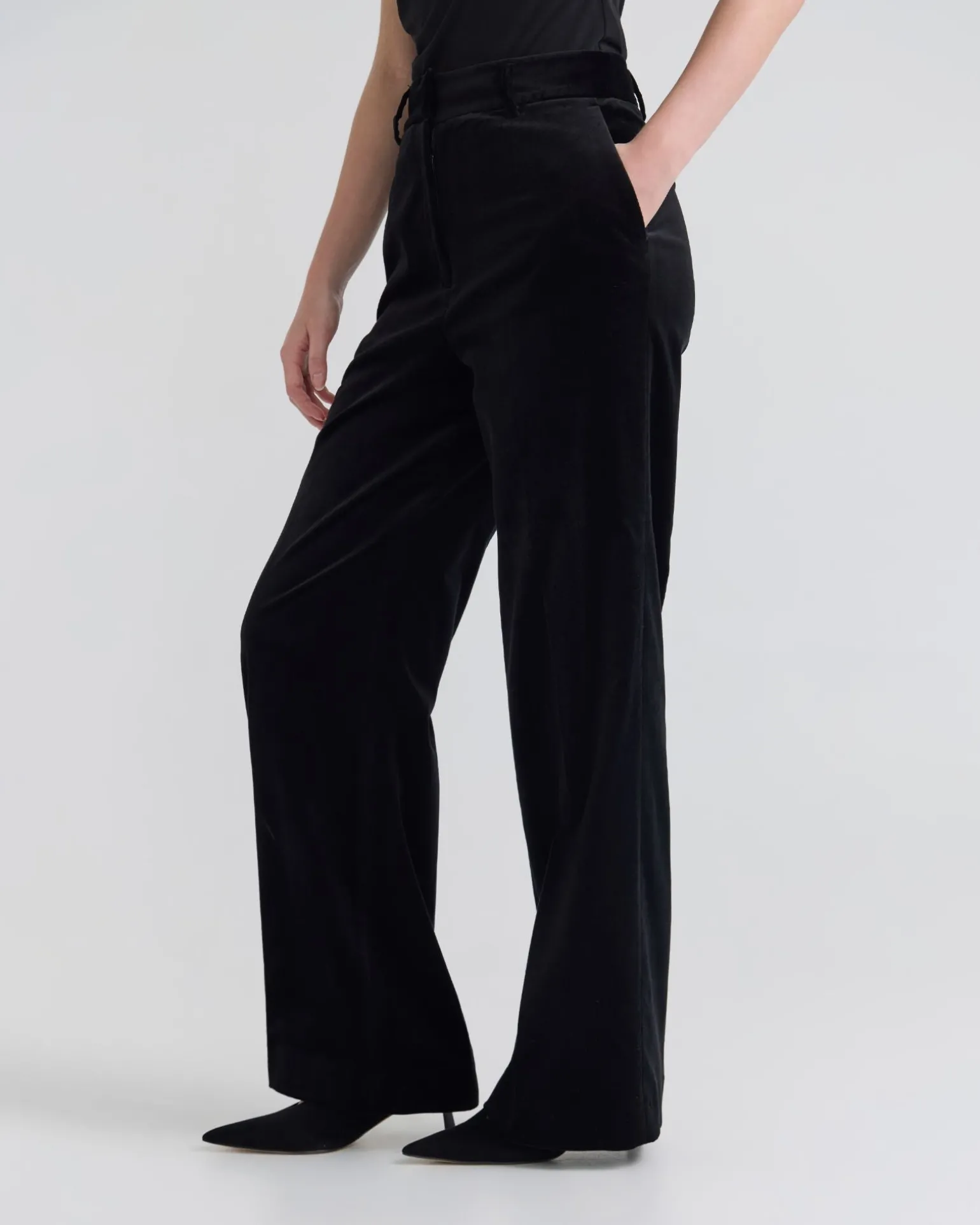 Lydia Stretch Velvet Pants