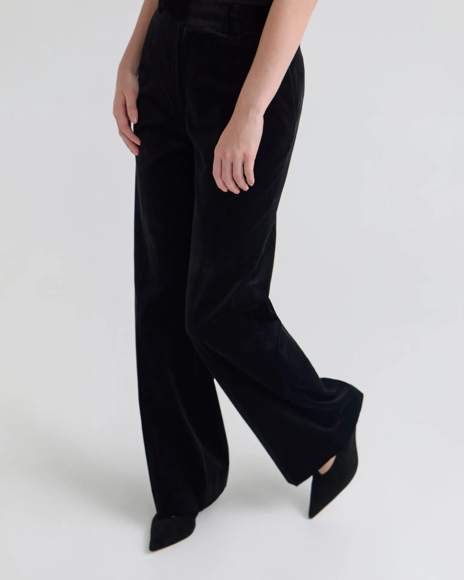 Lydia Stretch Velvet Pants