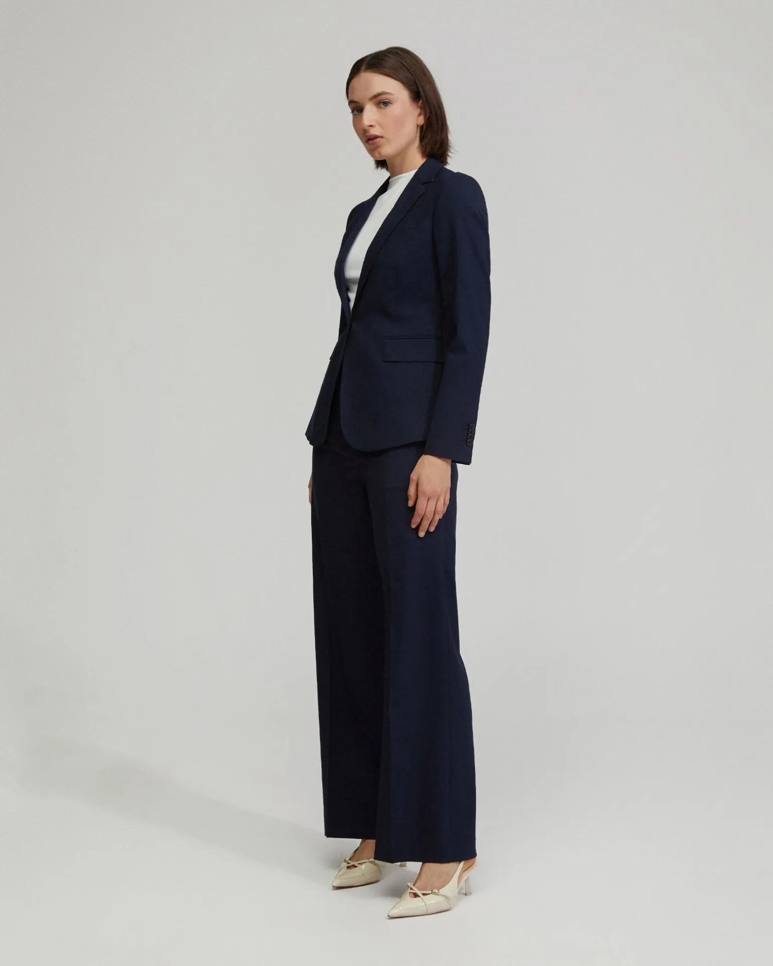 Lydia Wool Stretch Suit Trousers