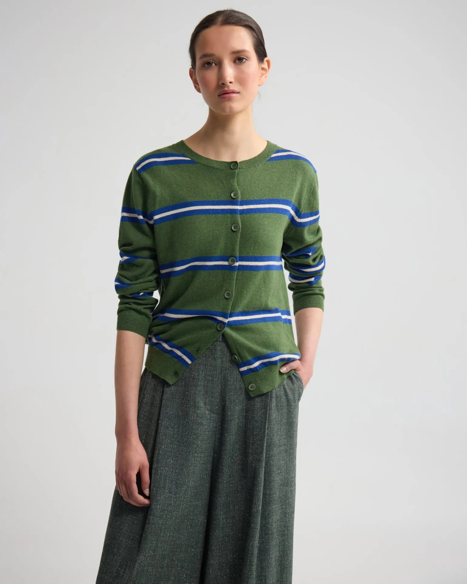 Margurite Striped Cardigan