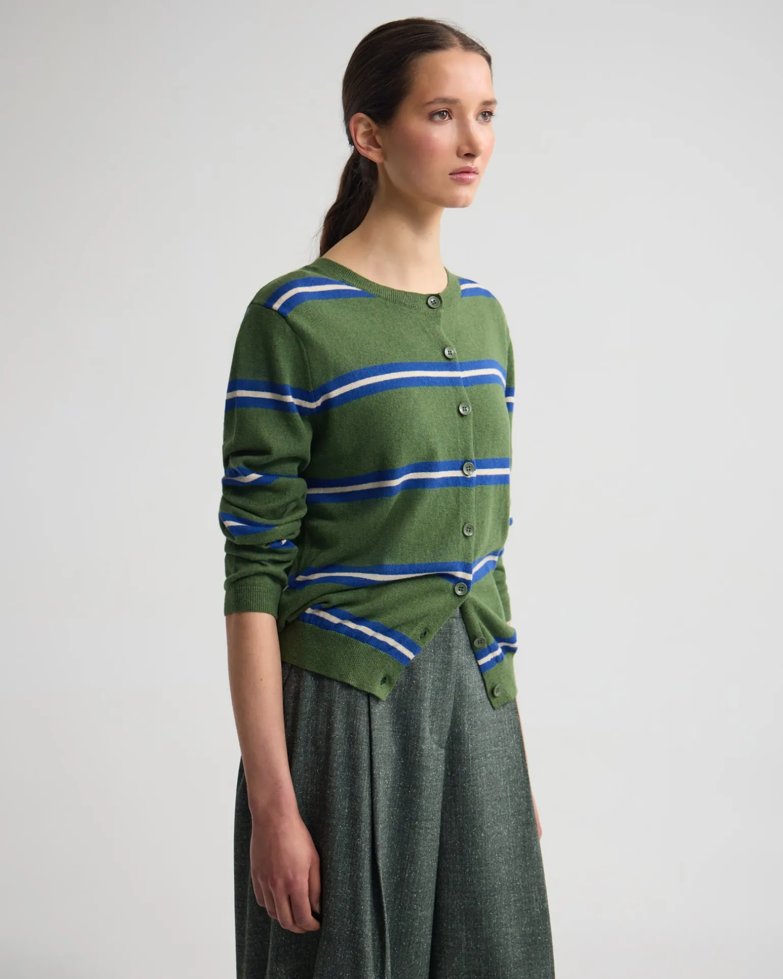 Margurite Striped Cardigan