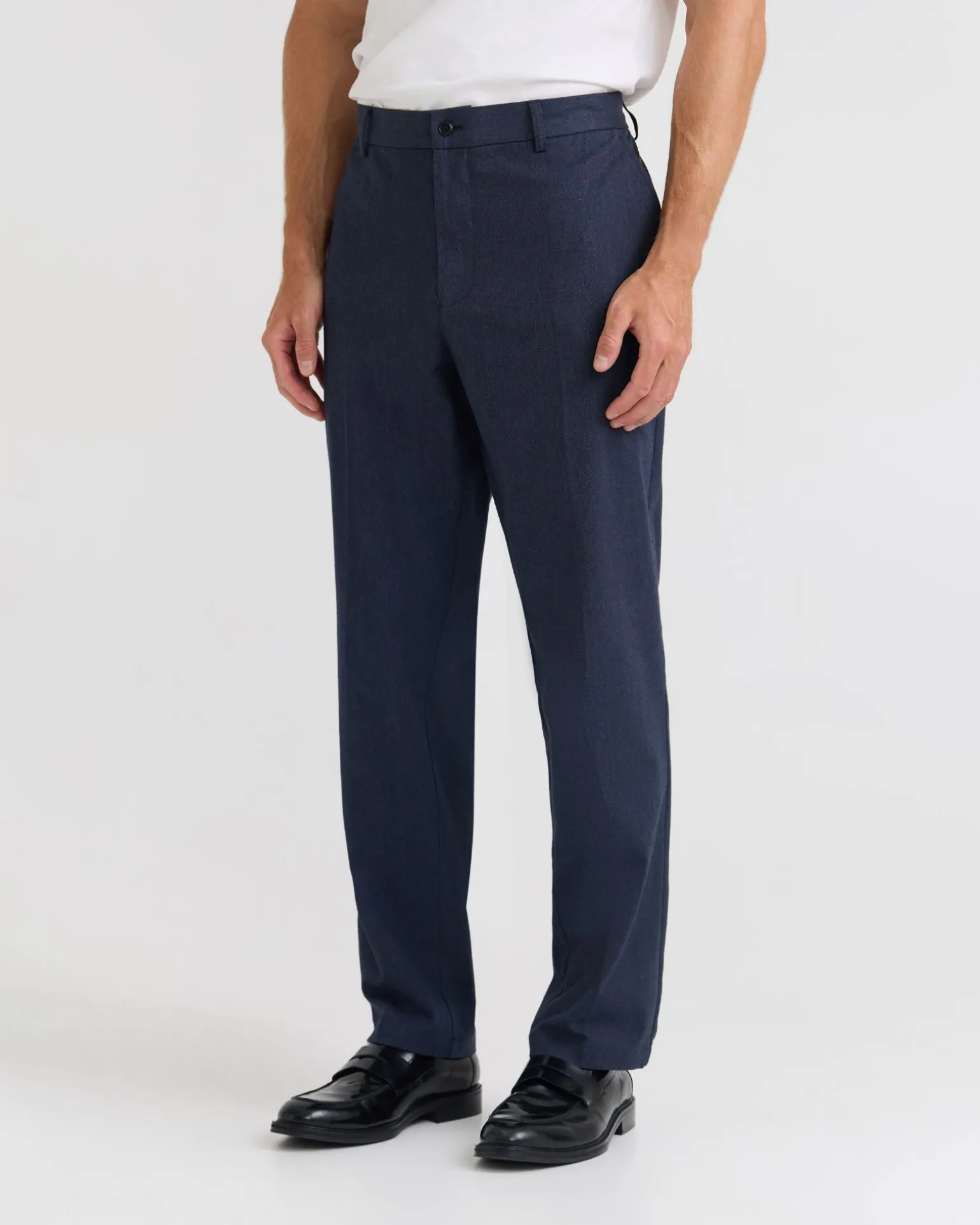Marlo Herringbone Cotton Trousers