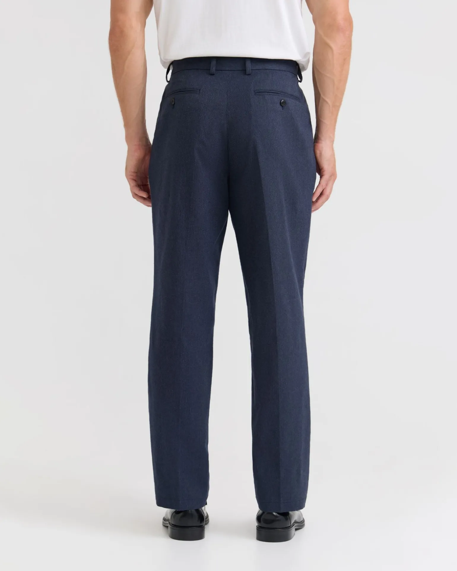 Marlo Herringbone Cotton Trousers