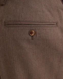 Marlo Herringbone Cotton Trousers