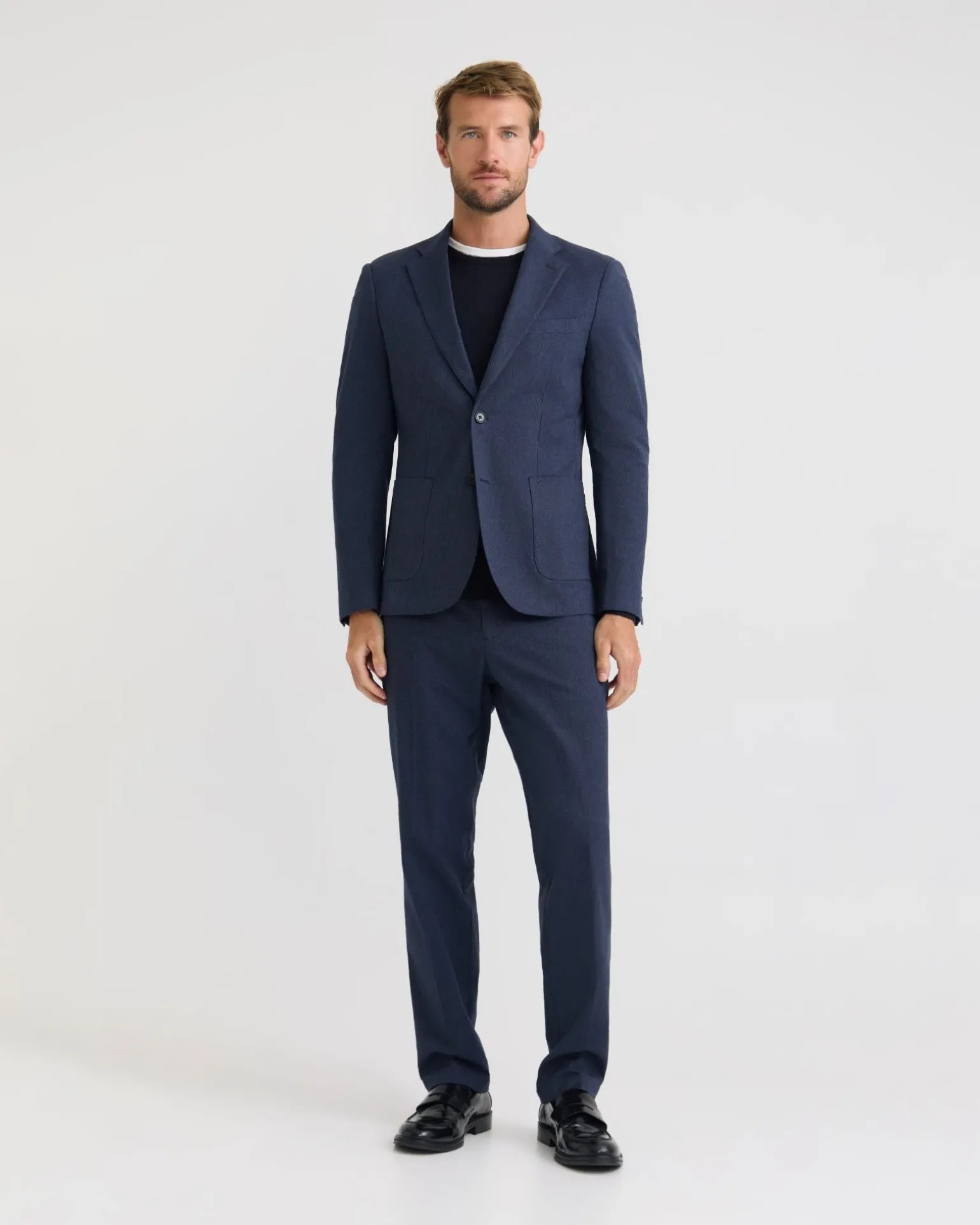 Marlo Herringbone Cotton Trousers