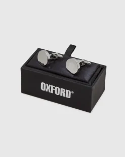 Mens Round Disc Cuff Link