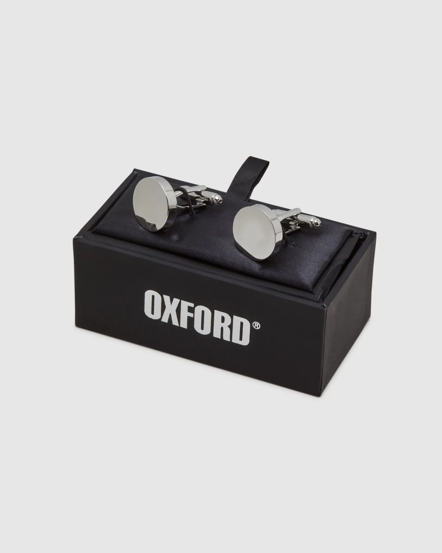 Mens Round Disc Cuff Link