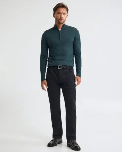 Merino Zip-Neck Wool Pullover