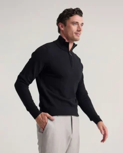 Merino Zip-Neck Wool Pullover