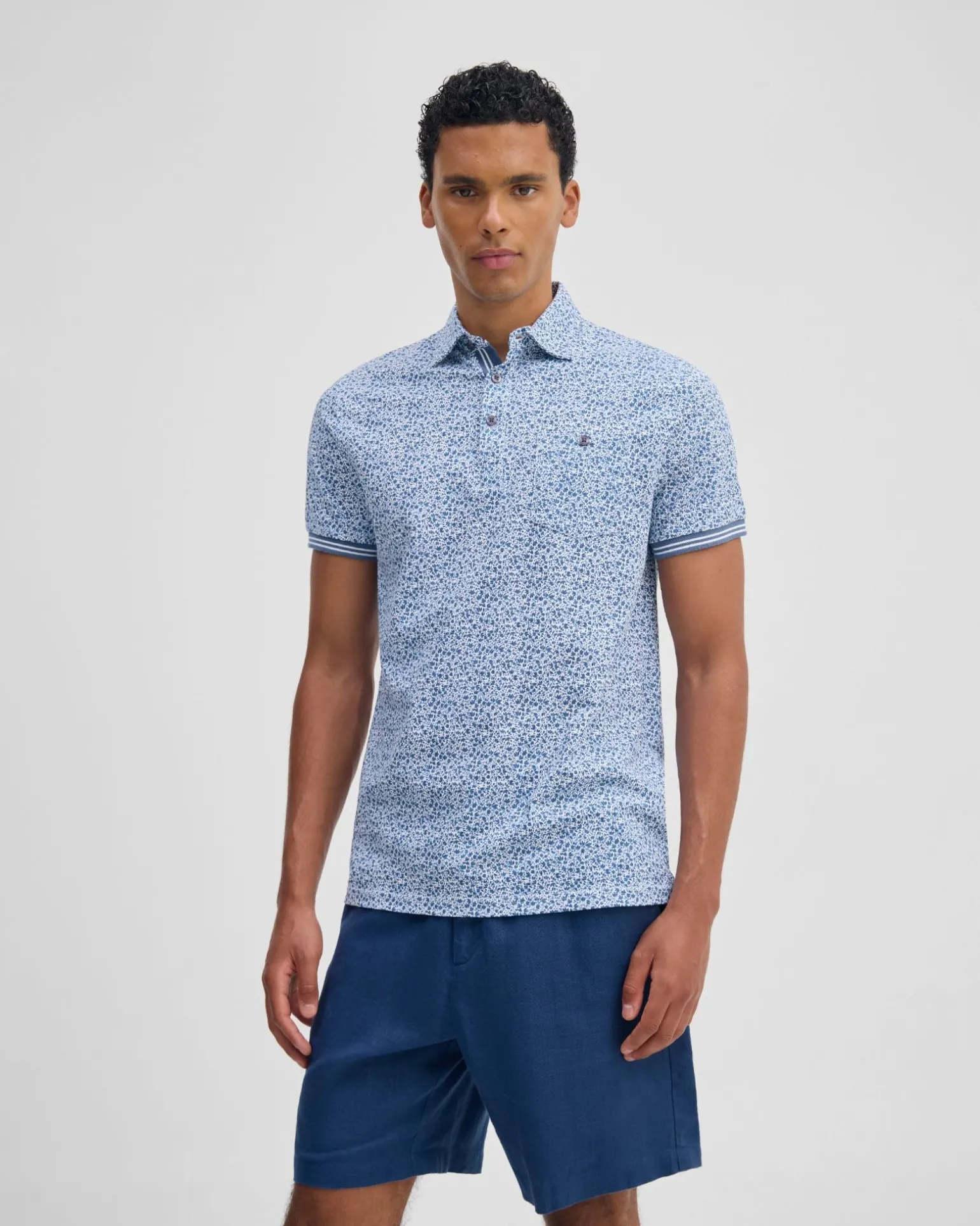 Milo Printed Jersey Polo