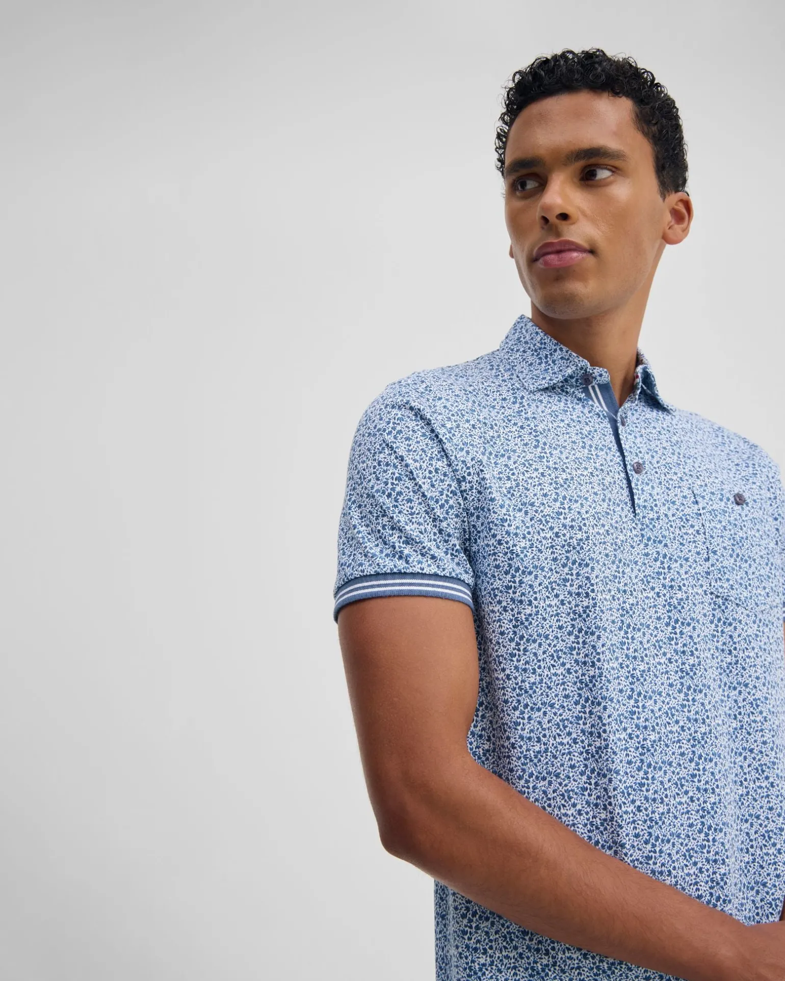 Milo Printed Jersey Polo