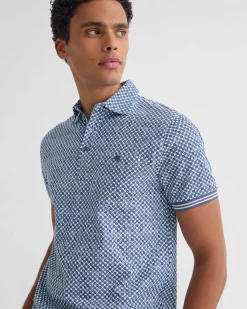 Milo Printed Jersey Polo With Pocket