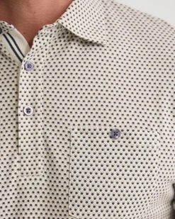 Milo Printed Jersey Polo With Pocket