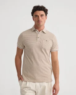Milo Printed Jersey Polo With Pocket