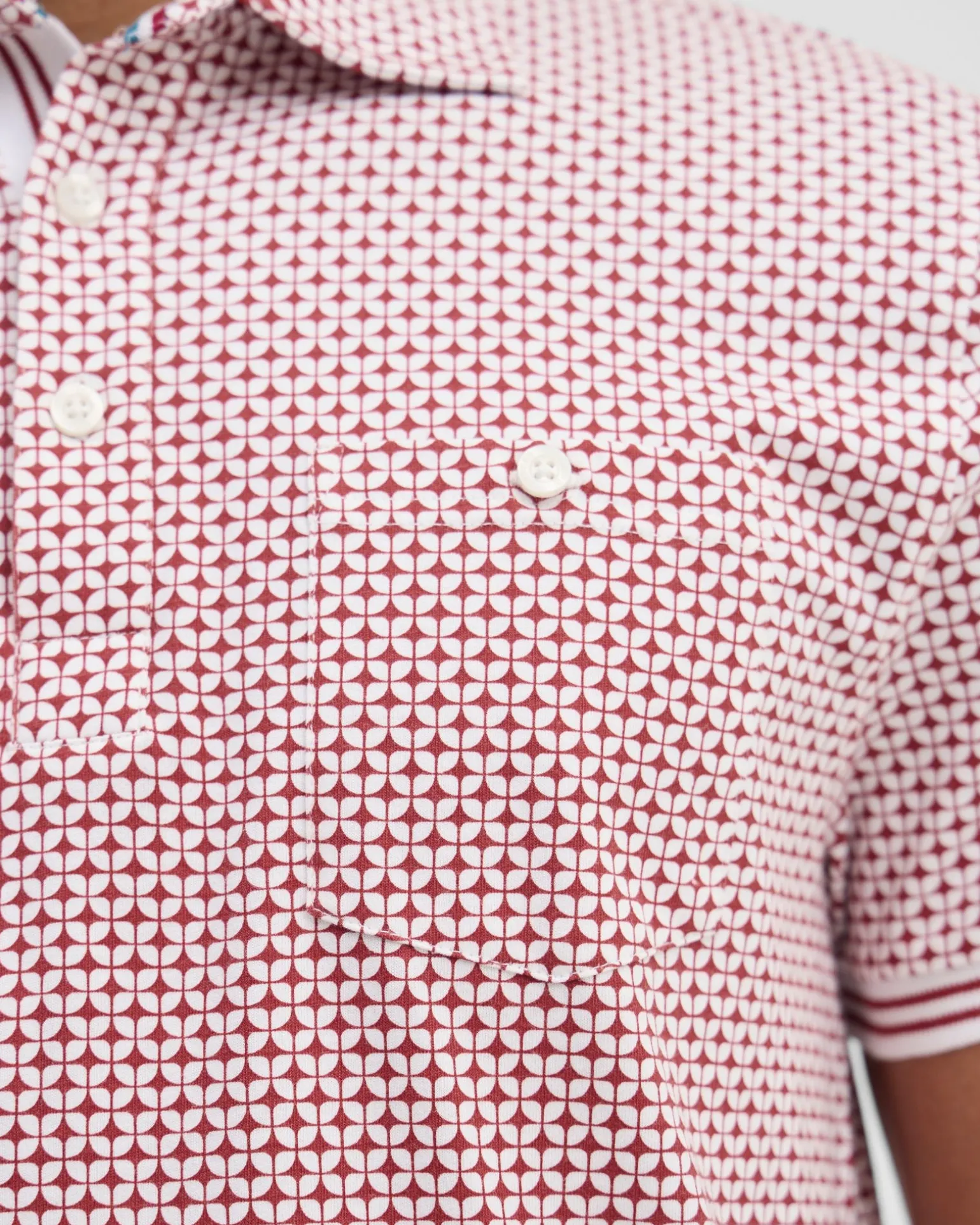 Milo Print Jersey Polo With Pocket