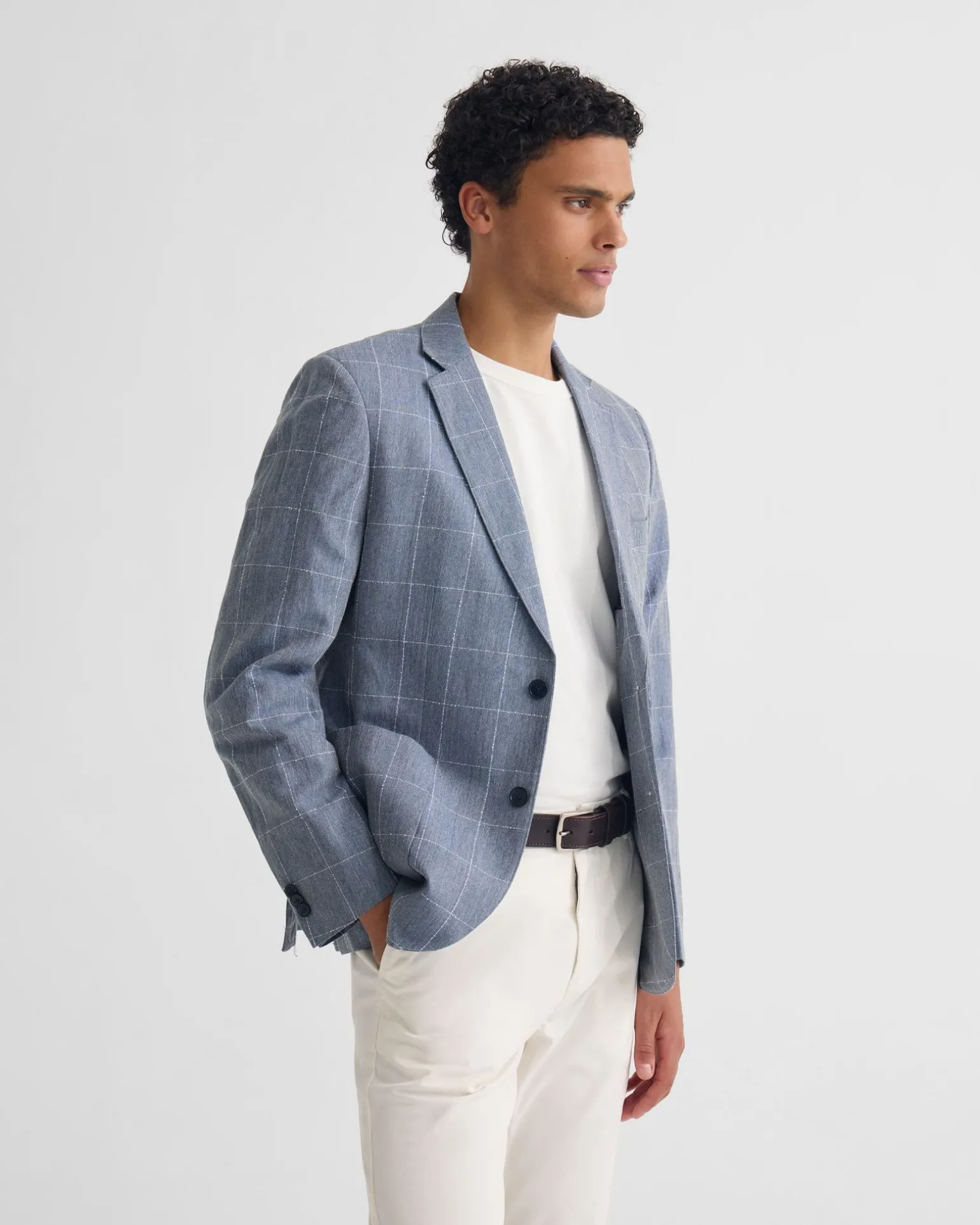 Milton 1/2 Lined Checked Blazer
