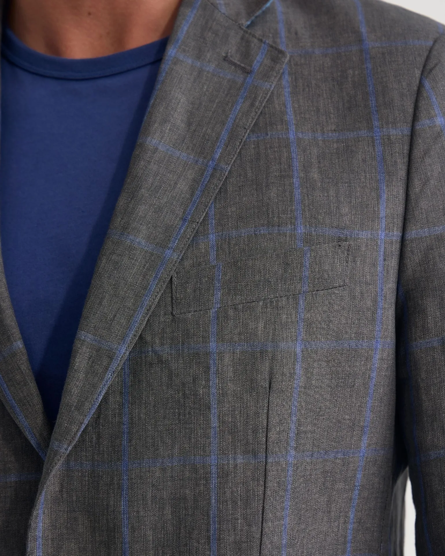 Milton Linen Check Blazer