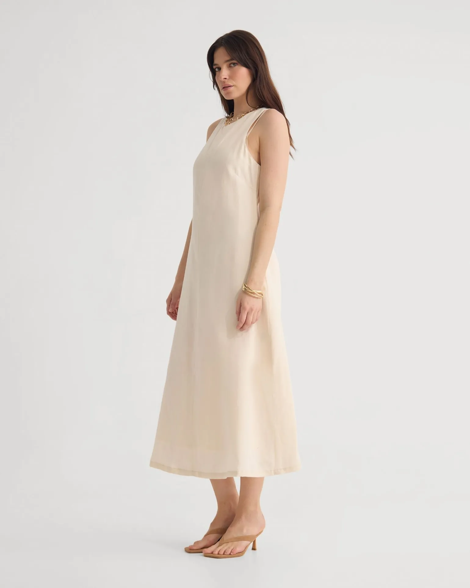 Miriam Linen Blend Dress